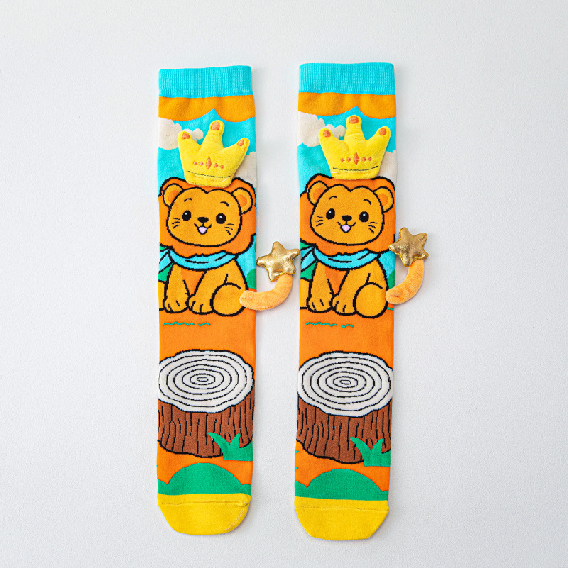 幼児用女の子用ニーハイソックス 滑り止め 3D漫画動物柄 伸 - Baby Sock Oximeter のレビューと価格