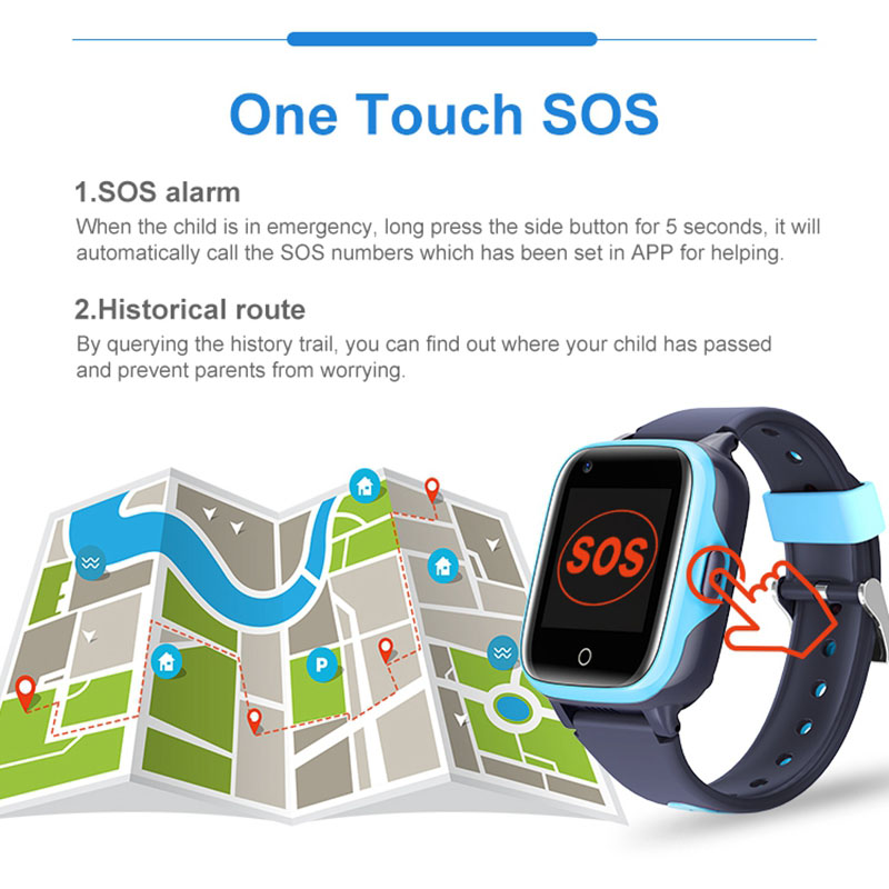Wonlexスマートウォッチ子供用GPS WiFi位置情報追 - Fall Detection Watch のレビューと価格