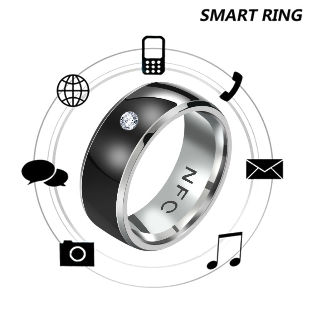 NFC スマート指輪ファッションラインストーンリングインテリ - Smart Ring Nfc Pay のレビューと価格