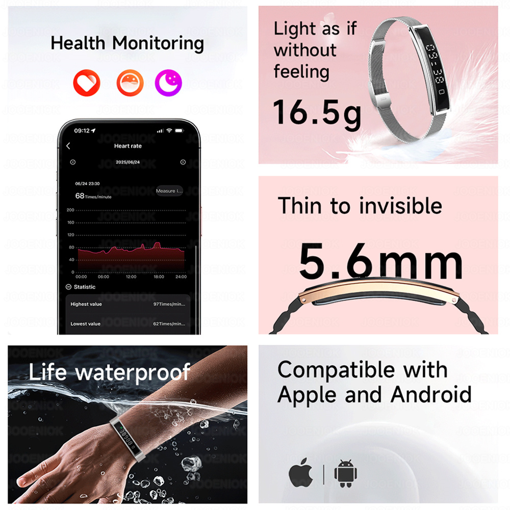 新型スポーツ防水スマートバンドブレスレット ジェスチャーコン - Fall Detection Watch のレビューと価格